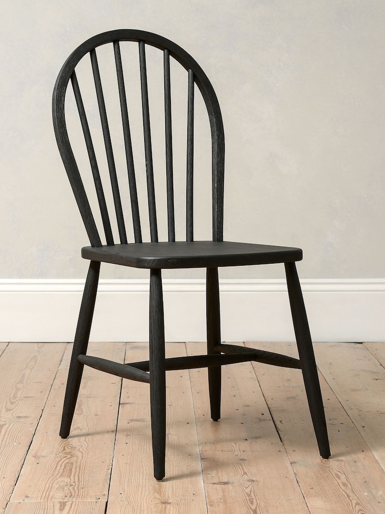 Cotswold Company Black Oak Berkeley Dining Chair Set of 2 - Image 2 of 6
