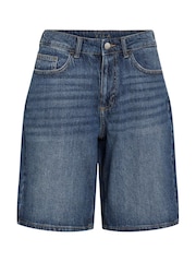 VILA Blue Bermuda Denim Shorts - Image 6 of 7