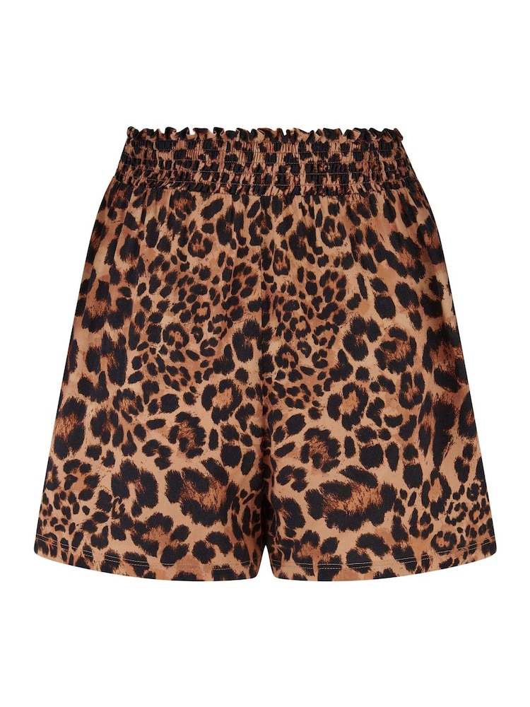 Pour Moi Brown Viscose Beach Shorts - Image 4 of 4
