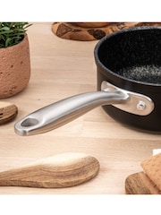 Prestige 3 Piece Black Scratch Guard Saucepan Set - Image 5 of 9
