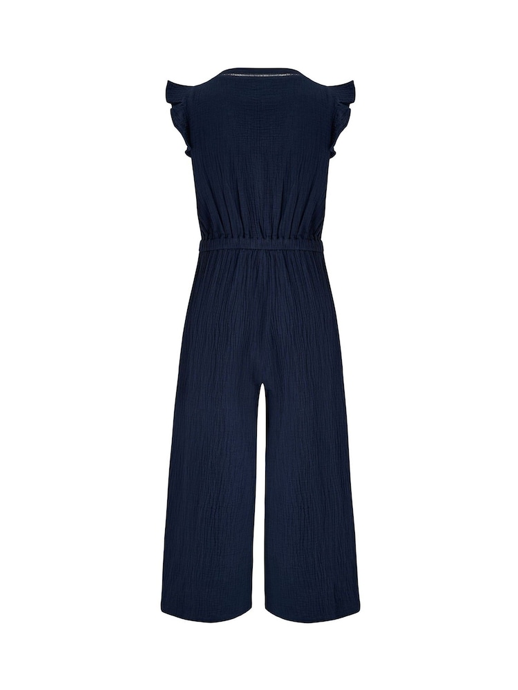 Pour Moi Cotton Double Cloth Ladder Trim Jumpsuit - Imagen 4 de 4