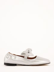 Penelope Chilvers Metallisk Minnie läderpumps - Bild 2 av 6