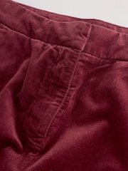 Berry Red Velvet Straight Leg Trousers - Image 8 of 9