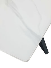 Julian Bowen White Black Bradley Dining Table - Image 2 of 5