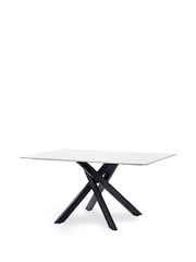 Julian Bowen White Black Bradley Dining Table - Image 4 of 5