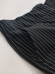 Black/White Pinstripe Check Smart Wide Leg Trousers - Image 3 of 3