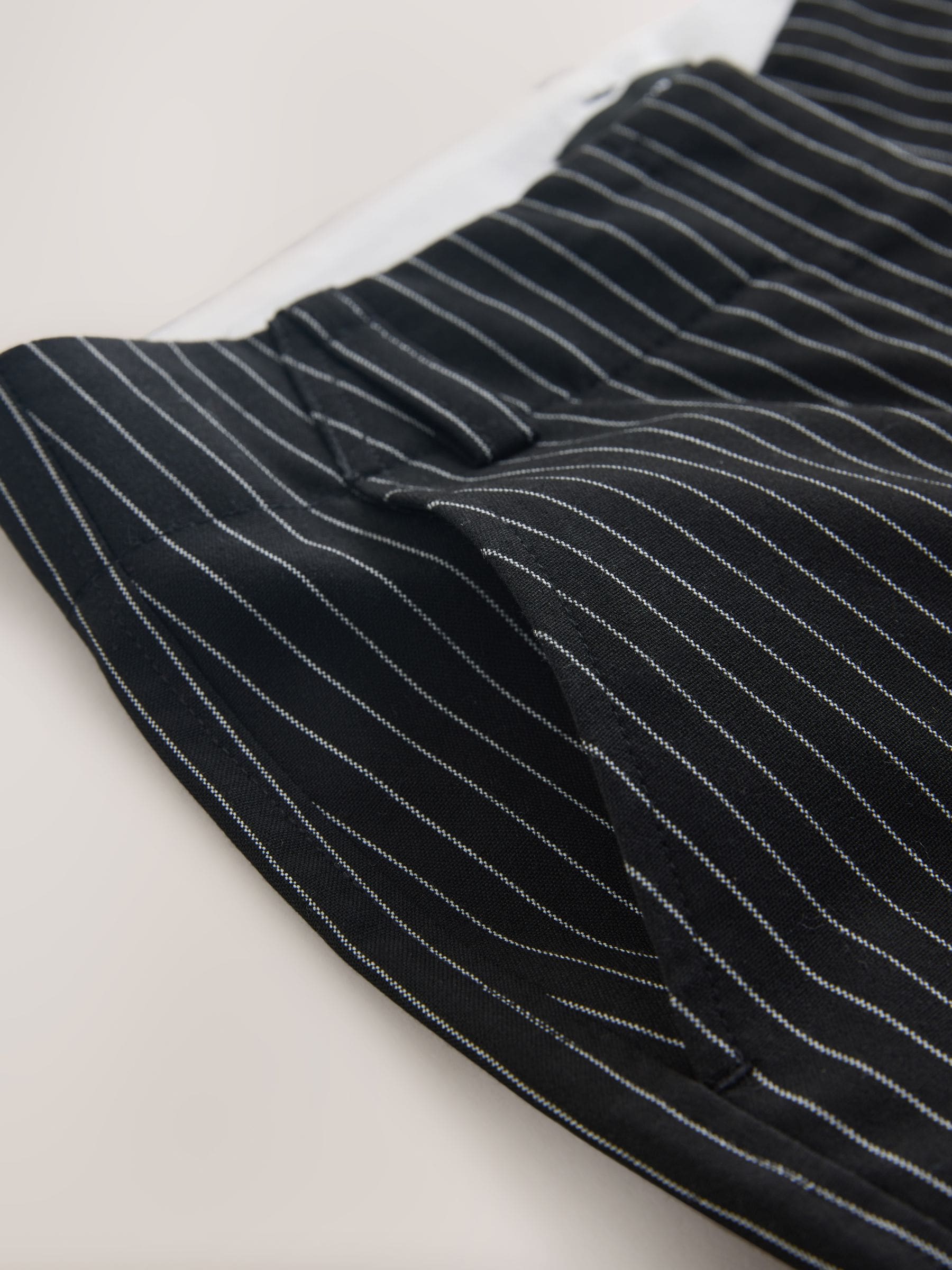 Buy Black/White Pinstripe Smart Wide Leg Trousers from Next USA