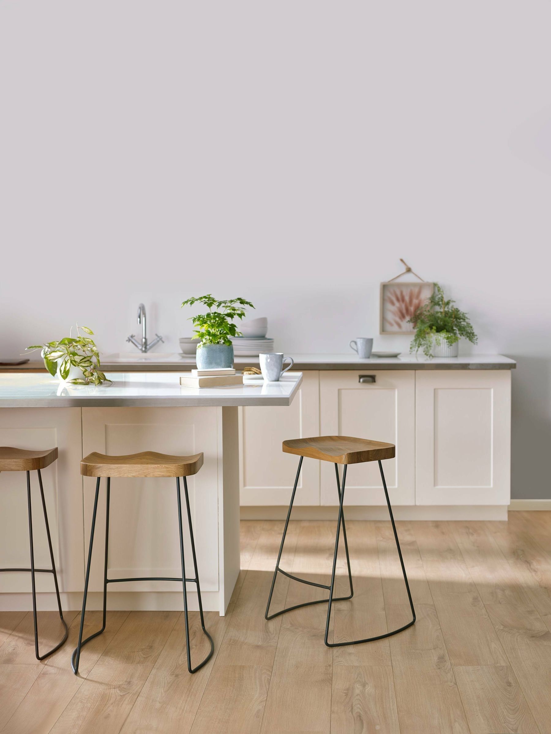 B&Q -  Travis Bar Stool (Set Of 2)Light Oak Effect - Image 4