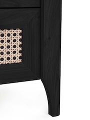 Julian Bowen Black Sydney 2 Drawer Bedside - Image 8 of 10