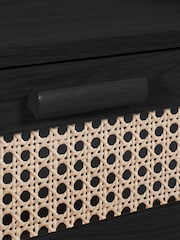 Julian Bowen Black Sydney 2 Drawer Bedside - Image 9 of 10