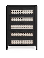 Julian Bowen Black Sydney 5 Drawer Chest - Image 5 of 10