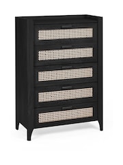 Julian Bowen Black Sydney 5 Drawer Chest - Image 6 of 10