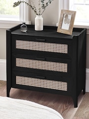 Julian Bowen Black Sydney 3 Drawer Chest - Image 1 of 10