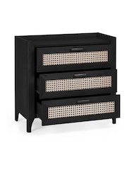 Julian Bowen Black Sydney 3 Drawer Chest - Image 3 of 10