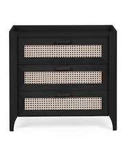 Julian Bowen Black Sydney 3 Drawer Chest - Image 4 of 10