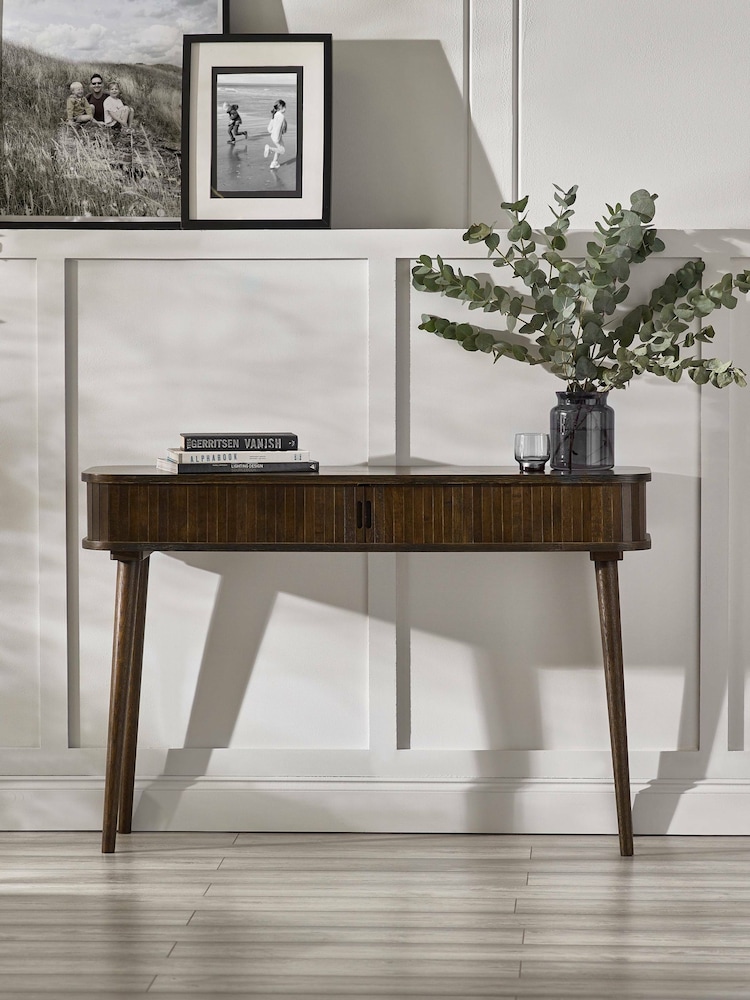 Julian Bowen Dark Brown Arya Console Table - Image 1 of 10