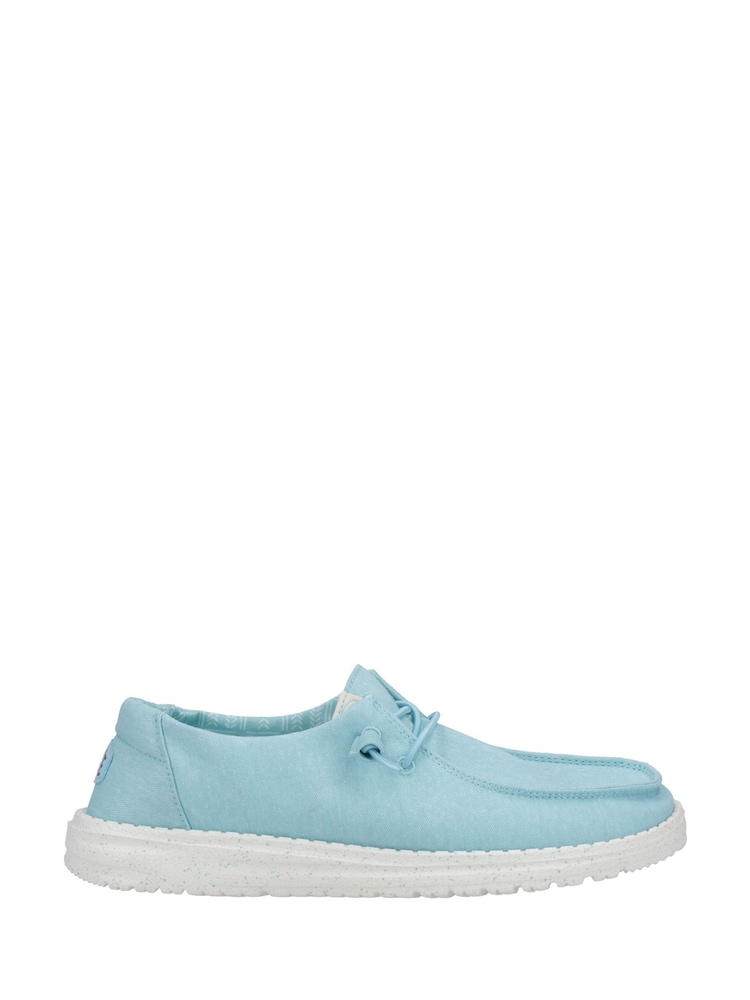 HEYDUDE Blue Wendy Canvas Shoes - Image 1 of 4