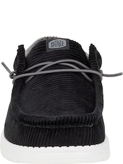 HEYDUDE Wally Funk Corduroy Black Shoes - Image 6 of 7