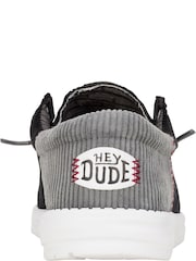 HEYDUDE Wally Funk Corduroy Black Shoes - Image 7 of 7