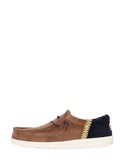 HEYDUDE Wally Funk Corduroy Brown Shoes - Image 2 of 7