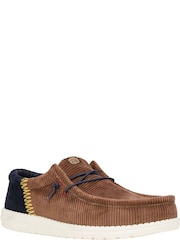 HEYDUDE Wally Funk Corduroy Brown Shoes - Image 3 of 7