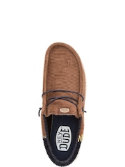 HEYDUDE Wally Funk Corduroy Brown Shoes - Image 5 of 7