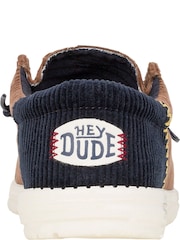 HEYDUDE Wally Funk Corduroy Brown Shoes - Image 7 of 7