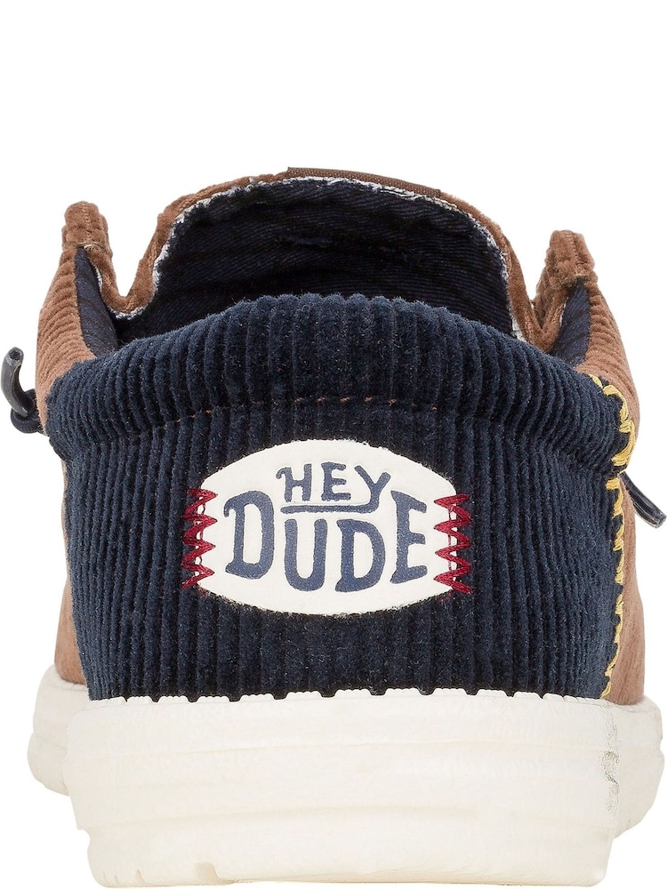 HEYDUDE Wally Funk Corduroy Brown Shoes - Image 7 of 7