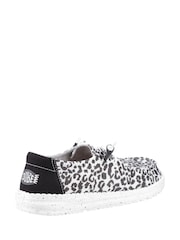 HEYDUDE Wendy Leopard Print Black Shoes - Image 2 of 4