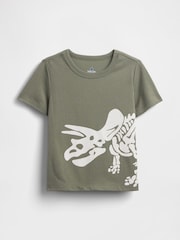 Gap Green Dinosaur Graphic Jersey Short Sleeve T-Shirt (6mths-5yrs) - Image 1 of 2