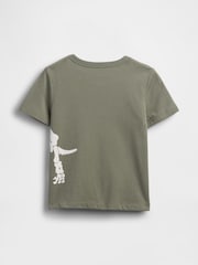 Gap Green Dinosaur Graphic Jersey Short Sleeve T-Shirt (6mths-5yrs) - Image 2 of 2