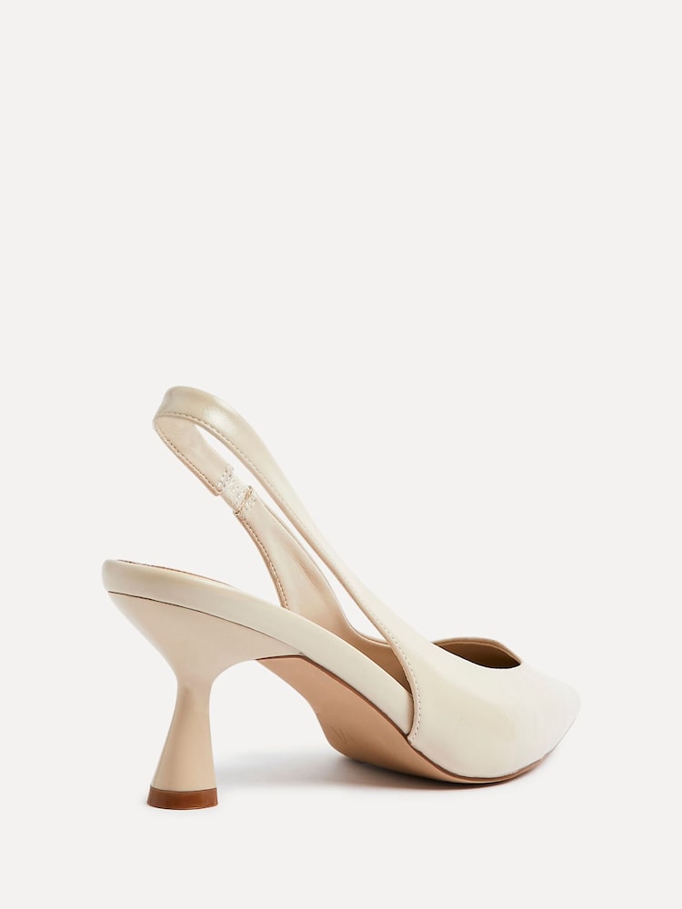 Linzi Cream Presley Stiletto Pointed Court Heels - Image 4 of 5