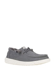 HEYDUDE Grey Wendy Canvas Shoes - Image 2 of 4