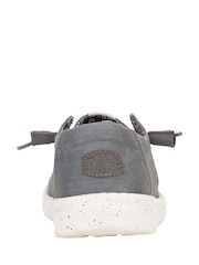 HEYDUDE Grey Wendy Canvas Shoes - Image 4 of 4