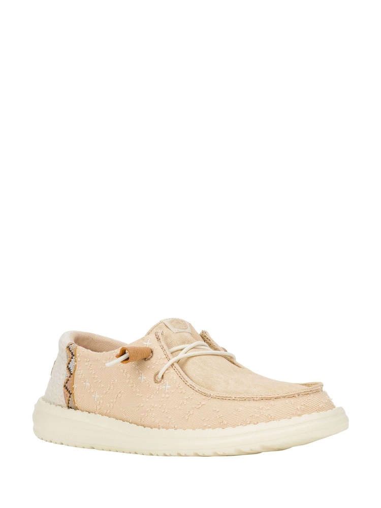 HEYDUDE Wendy Crafted Boho Brown Shoes - Image 2 of 4