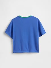 Gap Blue Goofy Disney Mesh Jersey Short Sleeve T-Shirt (6mths-5yrs) - Image 2 of 3