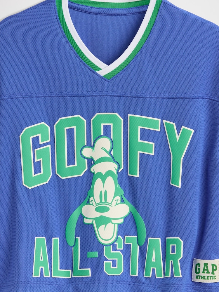 Gap Blue Goofy Disney Mesh Jersey Short Sleeve T-Shirt (6mths-5yrs) - Image 3 of 3