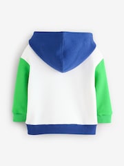 Gap White/Blue Logo Colourblock Hoodie - Image 2 of 6