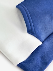 Gap White/Blue Logo Colourblock Hoodie - Image 4 of 6