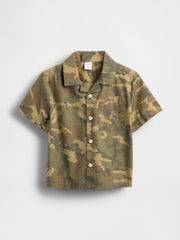 Gap Green Camo Brannan Bear Cabana Short Sleeve Shirt (6mths-5yrs) - Image 2 of 3