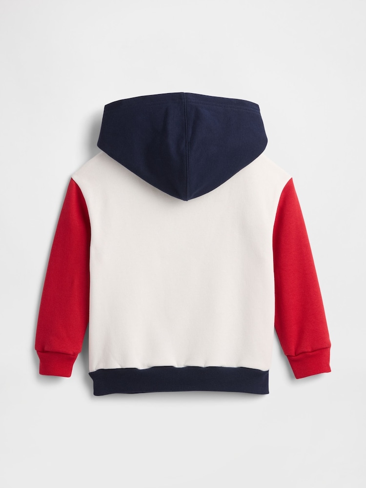 Gap White Logo Colourblock Hoodie - Image 2 of 3