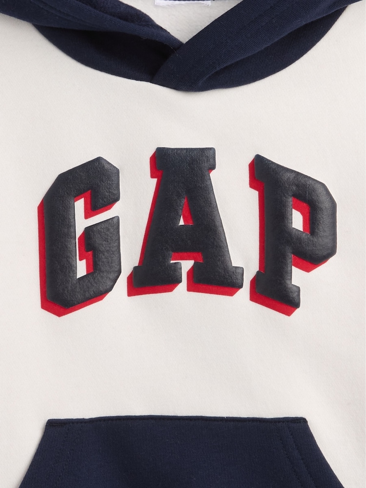 Gap White Logo Colourblock Hoodie - Image 3 of 3 Gap White Logo Colourblock Hoodie - Image 3 of 3