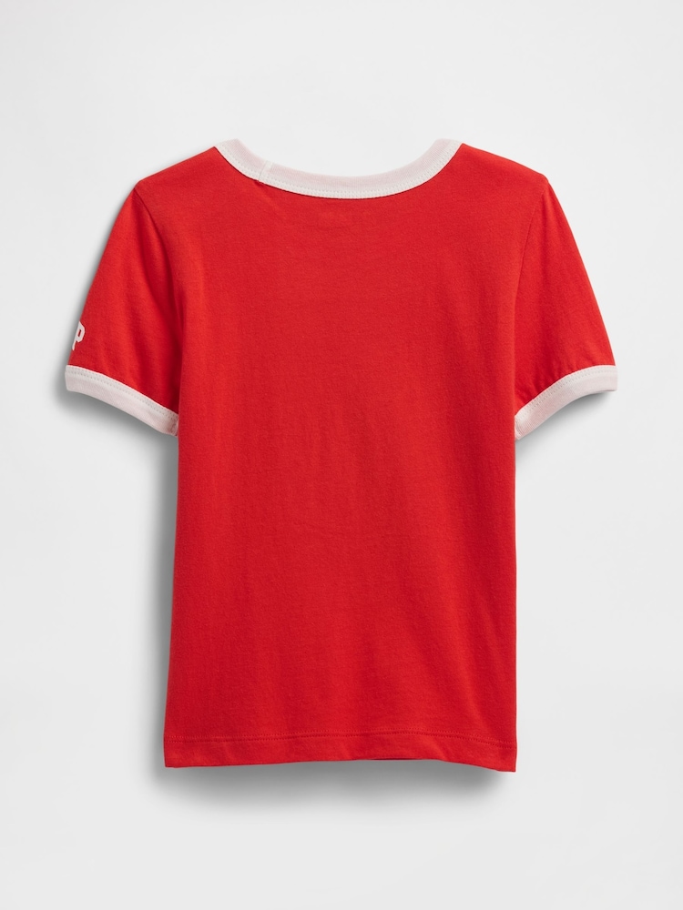 Gap Red Marvel Graphic Short Sleeve T-Shirt (6mths-5yrs) - Image 2 of 3 Gap Red Marvel Graphic Short Sleeve T-Shirt (6mths-5yrs) - Image 2 of 3