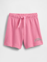 Gap Pink Relaxed Logo Pull On Shorts - Image 1 of 2