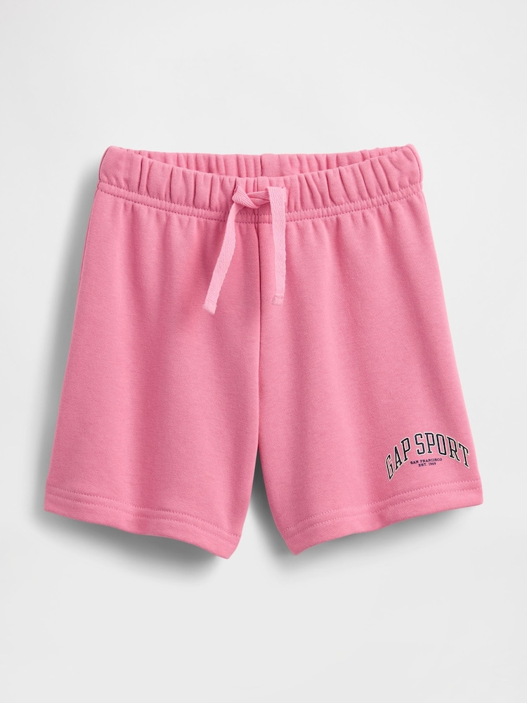 Gap Pink Relaxed Logo Pull On Shorts - Image 1 of 2