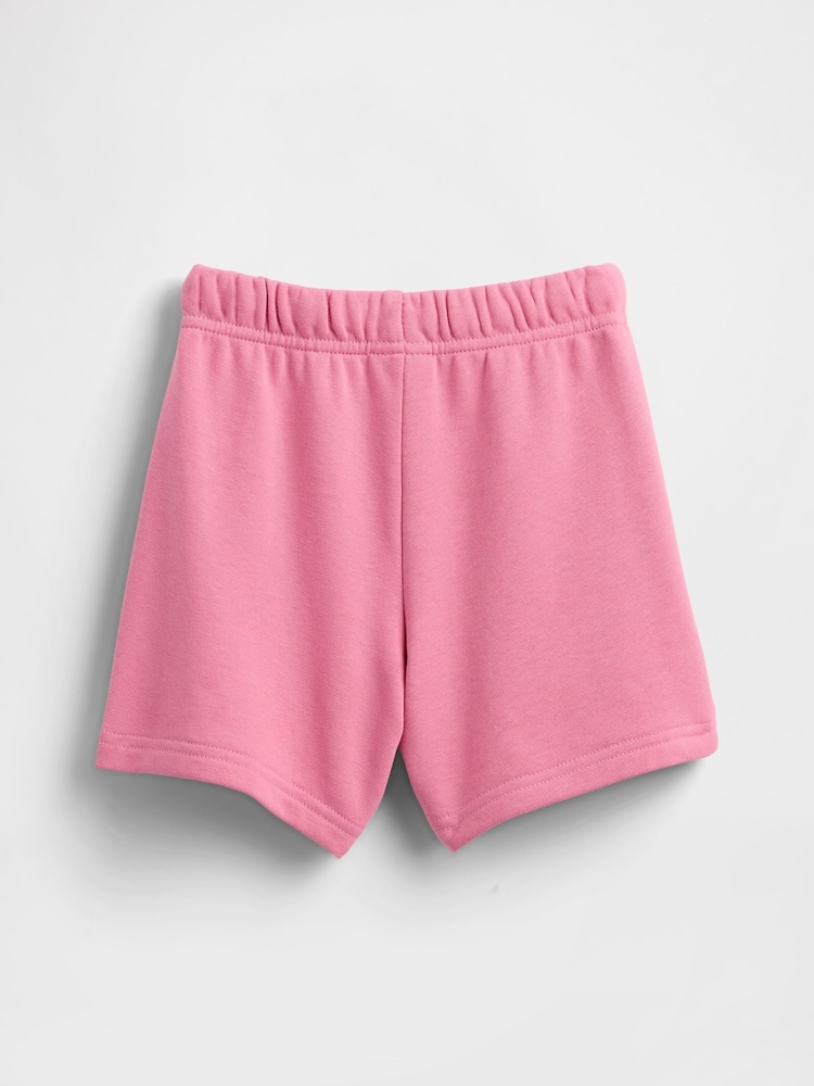 Gap Pink Relaxed Logo Pull On Shorts - Image 2 of 2