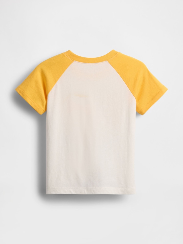 Gap White Logo Colourblock T-Shirt (6mths-5yrs) - Image 2 of 3