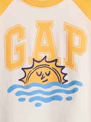 Gap White Logo Colourblock T-Shirt (6mths-5yrs) - Image 3 of 3