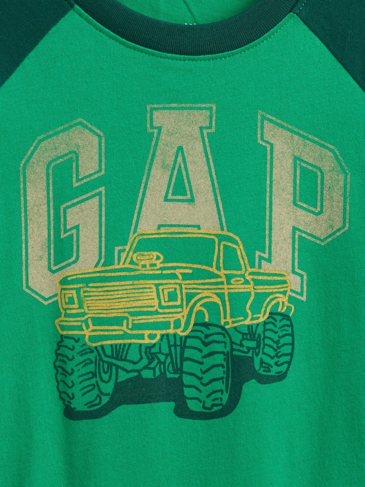 Gap Green Logo Colourblock T-Shirt (6mths-5yrs) - Image 3 of 3 Gap Green Logo Colourblock T-Shirt (6mths-5yrs) - Image 3 of 3