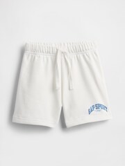 Gap White Relaxed Logo Pull On Shorts - Image 1 of 3